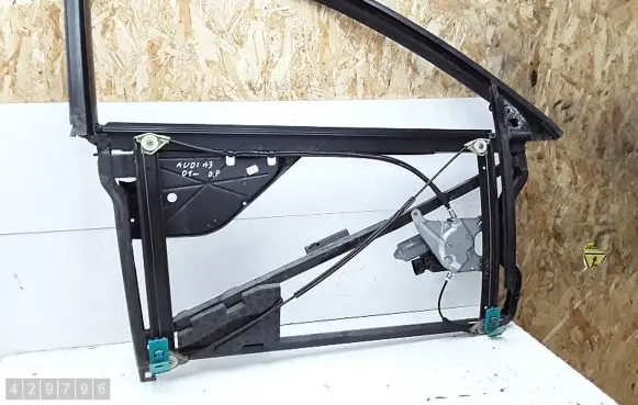 Audi A3 S3 8L Rear door window regulator with motor 8L3837398