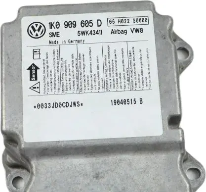 Volkswagen Golf V Airbag control unit/module 1K0909605D 5WK43411