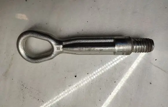 Towing hook eye