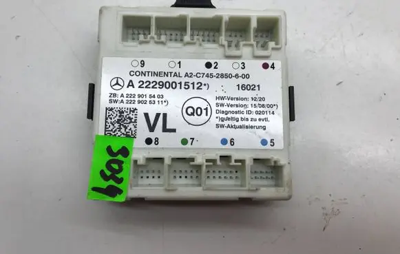 Mercedes-Benz S W222 Door control unit/module A2229001512 A2229025311 A2229015403