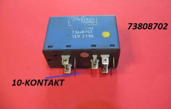 Peugeot 605 Glow plug pre-heat relay 73808702