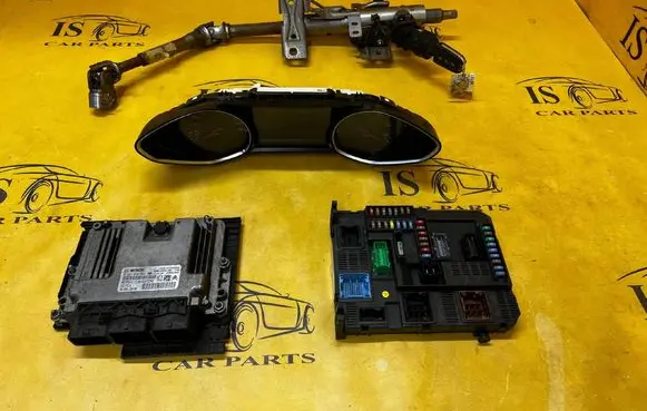 Peugeot 308 Engine ECU kit and lock set 9666729580 9808016480 9807054180