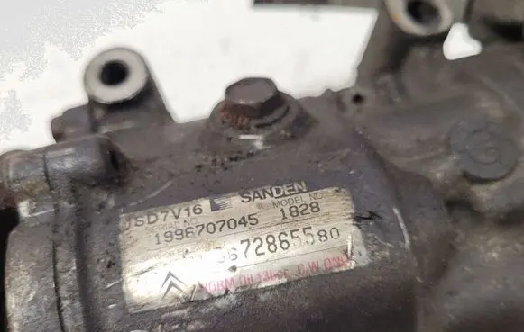 Citroen C5 Air conditioning (A/C) compressor (pump) 9672865580 1996707045 1828