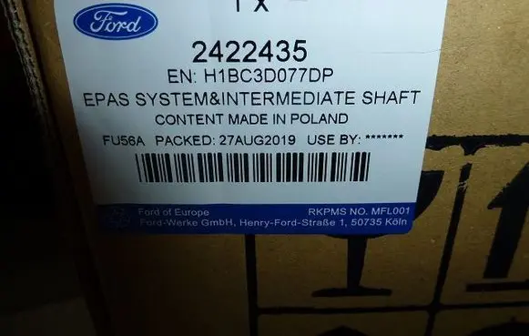 Ford Fiesta Steering wheel axle A0056611G