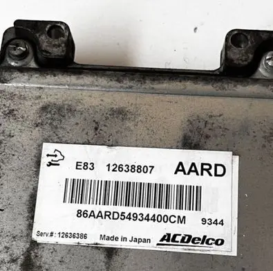 Opel Astra J Engine control unit/module 12638807
