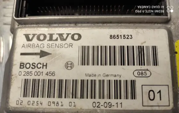 Volvo V70 Airbag control unit/module 0285001456 8651523