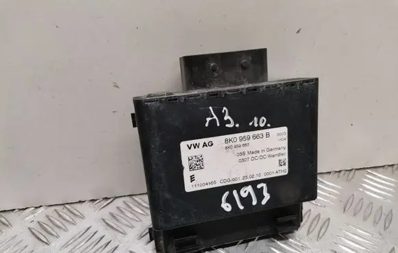 Audi A3 S3 A3 Sportback 8P Other control units/modules 8K0959663B