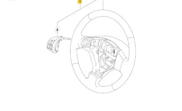Suzuki SX4 Steering wheel 4811062J11BWL