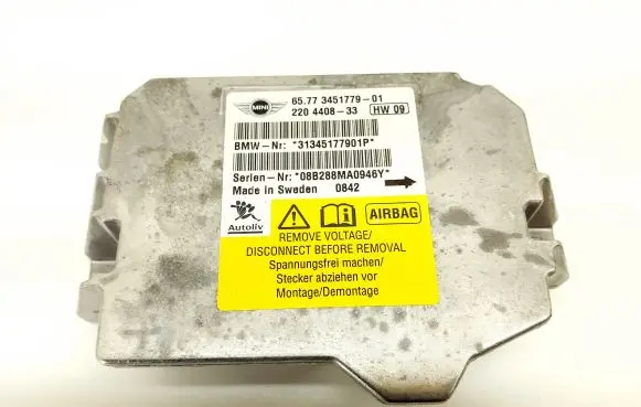 Mini One - Cooper Coupe R56 Airbag control unit/module 220440833 6577345177901