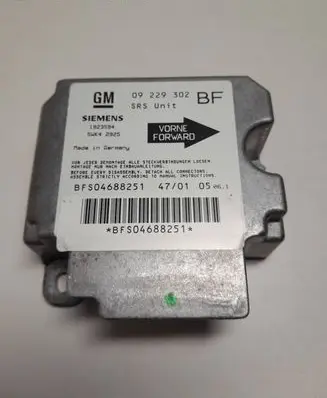 Opel Zafira A Airbag control unit/module 09229302