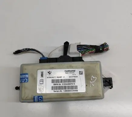 BMW 5 F10 F11 Airbag control unit/module 9343687