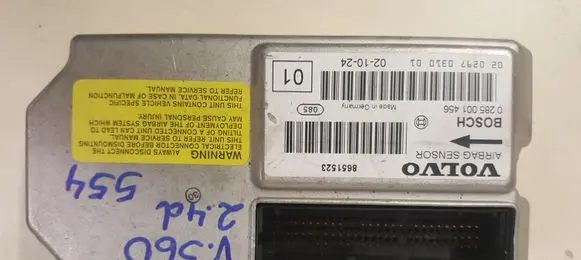 Volvo S60 Airbag control unit/module 8651523 0285001456