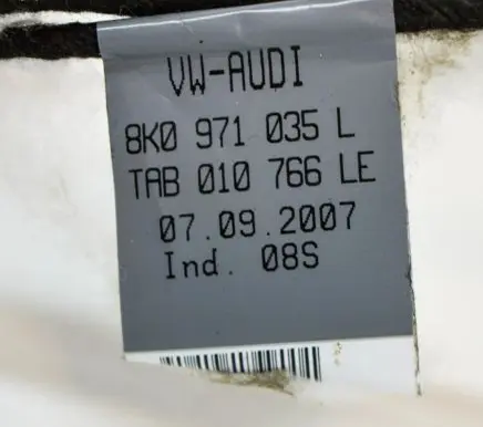 Audi A4 S4 B8 8K Front door wiring loom 8K2962108