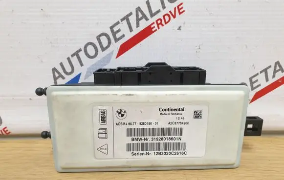 BMW 5 F10 F11 Airbag control unit/module 9280186 65779280186