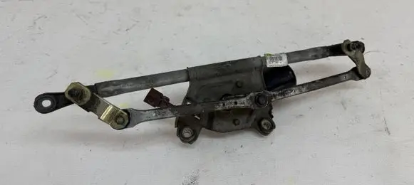Front wiper linkage and motor