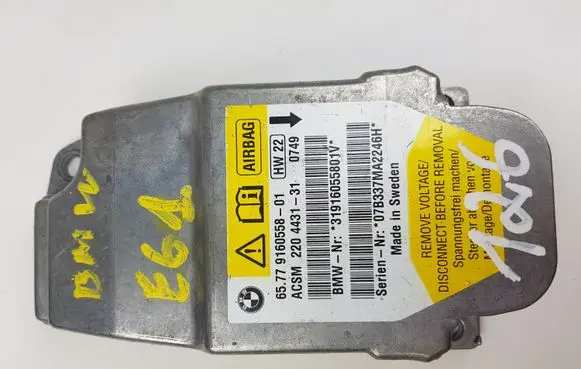 BMW 5 E60 E61 Airbag control unit/module 6577916055801 220443131