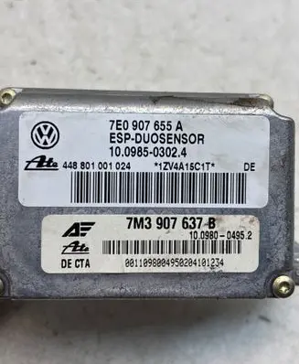 ESP acceleration yaw rate sensor