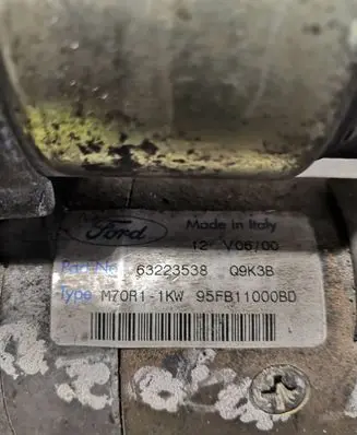 Ford Focus Starter motor Q9K3B 63223538 95FB11000BD