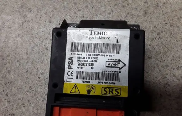 Citroen C3 Airbag control unit/module 9660731780