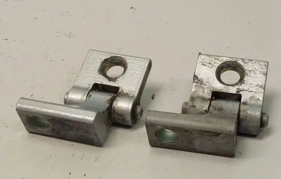 Front door hinge set