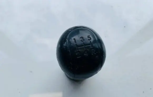 Gear lever shifter trim leather/knob