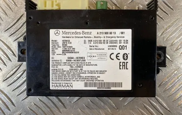Mercedes-Benz A W176 Bluetooth control unit module A2139008013 A2139029208 A2139019503