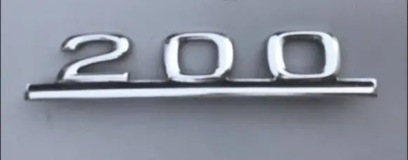 Mercedes-Benz COMPAKT W115 Rear door emblem/model letters 