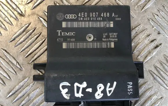 Audi A8 S8 D3 4E Gateway control module 4E0907468A 4E0910468