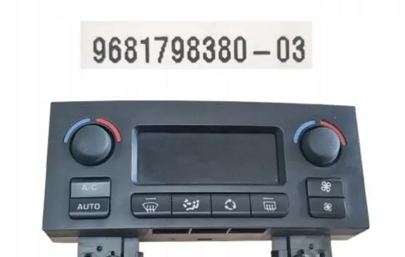 Citroen Berlingo Climate control unit 9681798380