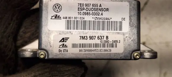 Volkswagen Sharan ESP acceleration yaw rate sensor 7E0907655A 7M3907637B 10098503024