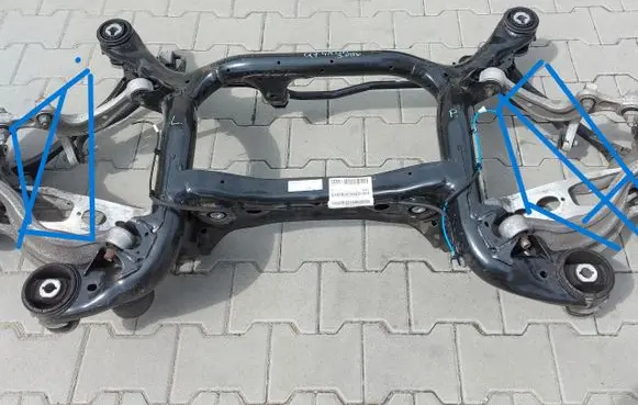 Audi Q7 4M Rear axle beam 4m0500025-jlk01