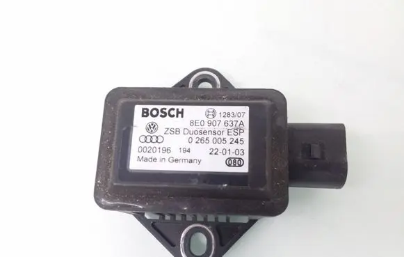 Audi A4 S4 B6 8E 8H ESP acceleration yaw rate sensor 8E0907637A 0265005245