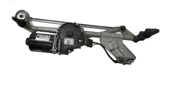 Front wiper linkage and motor
