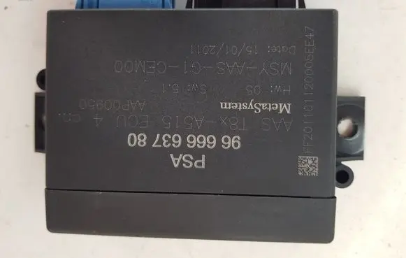 Peugeot 3008 I Parking PDC control unit/module 9666663780