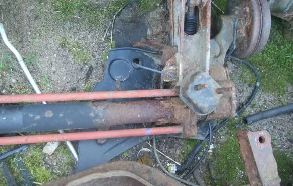Peugeot 206 Rear axle beam 8644604