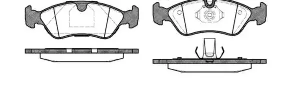 Opel Astra F Brake pads (front) 93176122 028650