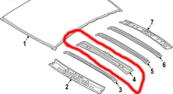 Hyundai Ioniq 5 Roof transverse bars on the 