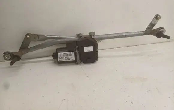 Front wiper linkage and motor