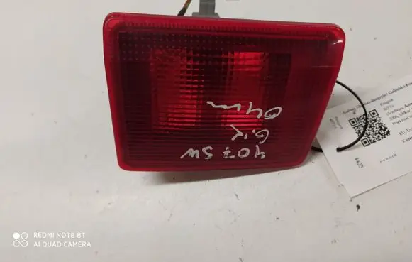 Peugeot 407 Tailgate rear/tail lights 9646507480
