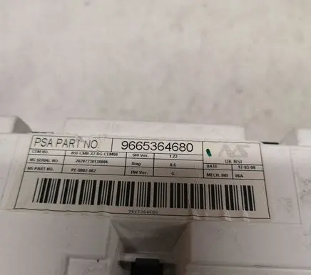 Citroen C5 Speedometer (instrument cluster) 9682386677 63040700 9665364680