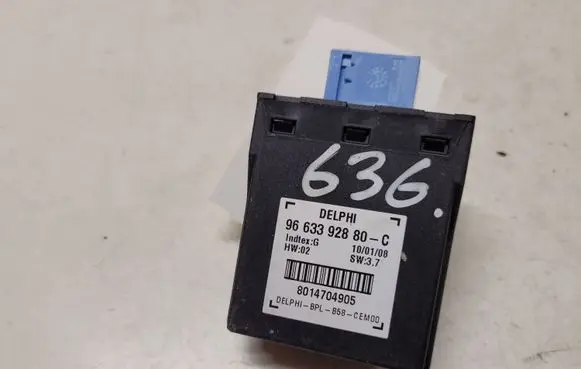 Citroen C4 Grand Picasso Alarm control unit/module 9663392880