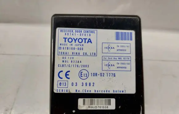 Toyota Corolla Verso AR10 Door control unit/module 897410F010 61B168000