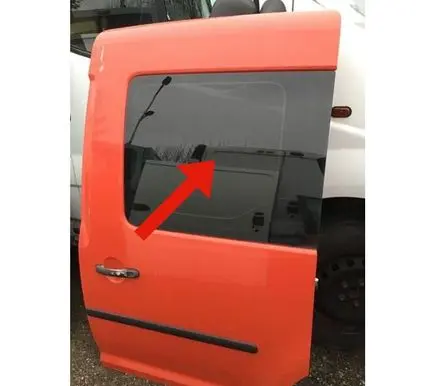 Volkswagen Caddy Sliding door window/glass DOT682M3232AS2 E000231 43R001583