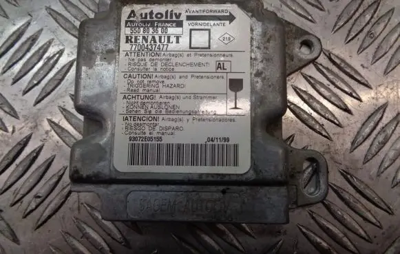Renault Megane I Airbag control unit/module 550803600