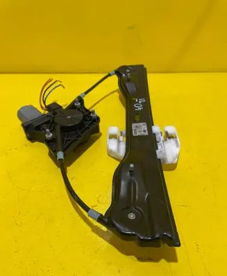Rear door window regulator with motor