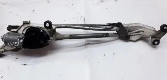 Front wiper linkage and motor