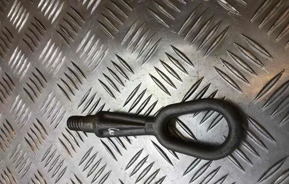 Towing hook eye