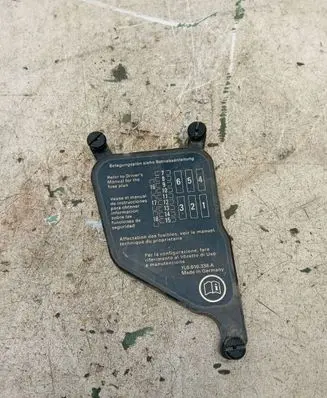 Porsche Cayenne (9PA) Fuse box cover 7L0937576