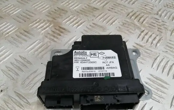 Renault Scenic IV - Grand scenic IV Airbag control unit/module 985109965R 631475400C 634412300C