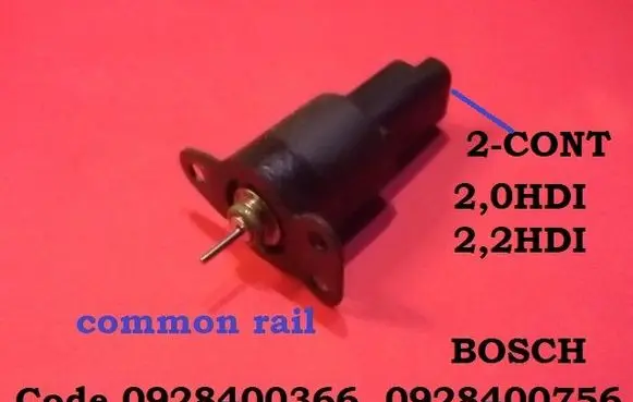 Peugeot Partner Fuel pressure regulator 0928400366 0928400756